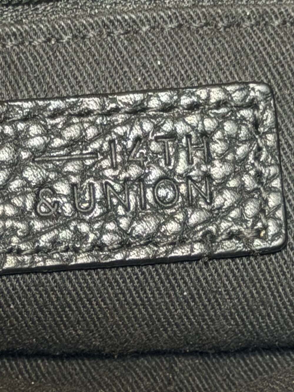 14th & Union Black Pebbled Leather Crossbody Bag - Picture 10 of 10
